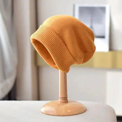 Double-Layer Cashmere Beanie