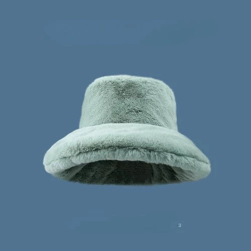 Fashion Fluffy Fur Bucket Hat