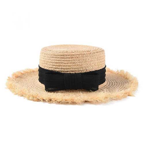 Flat Top Straw Beach Hat