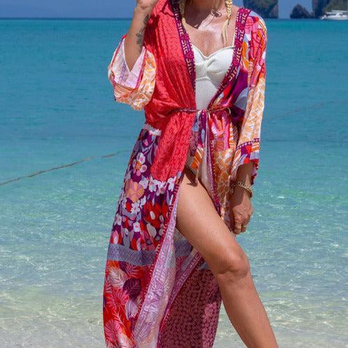 Floral Pink Cover-Up Robe - SHExFAB