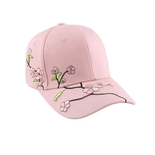 Flower Embroidery Baseball Hat