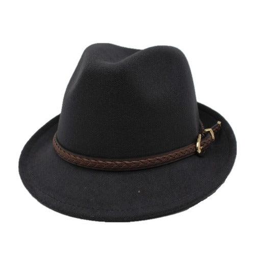 Leather Band Wool Trilby