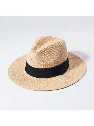 Ribbon Band Panama Natural Straw Hat - SHExFAB