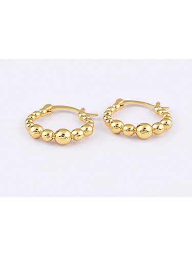 Small Round Chain Earrings