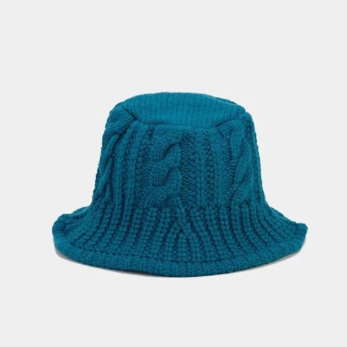 Thick Ribbed Knit Bucket Hat