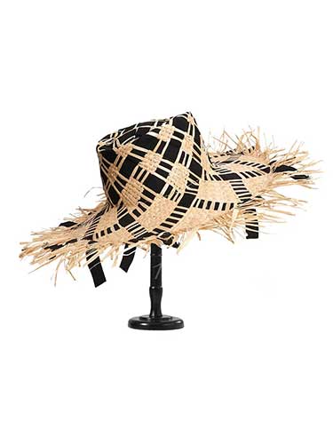Weave Ribbon Raffia Straw Wide Beach Hat - SHExFAB