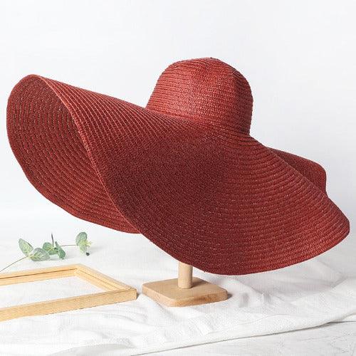 Wide Brim Straw Beach Hat