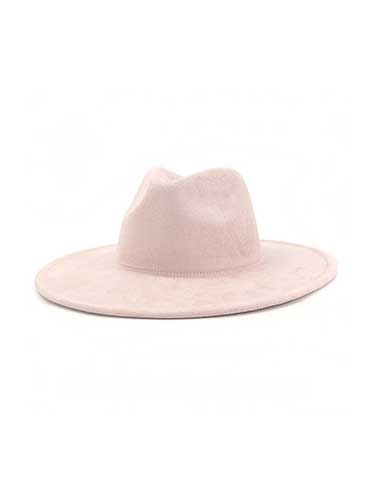 Wide Brim Suede Fashion Fedora Hat - SHExFAB