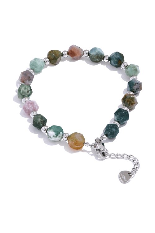 Agate Natural Stone Bead Bracelet - SHExFAB