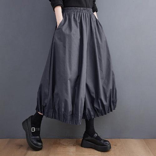 Black Pocket Wide Leg Baggy Pants - SHExFAB