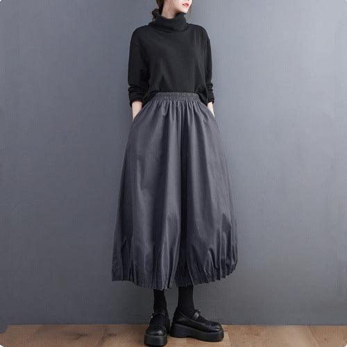 Black Pocket Wide Leg Baggy Pants - SHExFAB