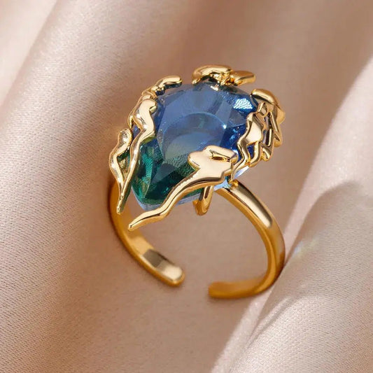 Blue Ocean Fashion Ring - SHExFAB