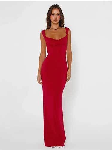 Bowknot Long Backless Cocktail Dress - SHExFAB