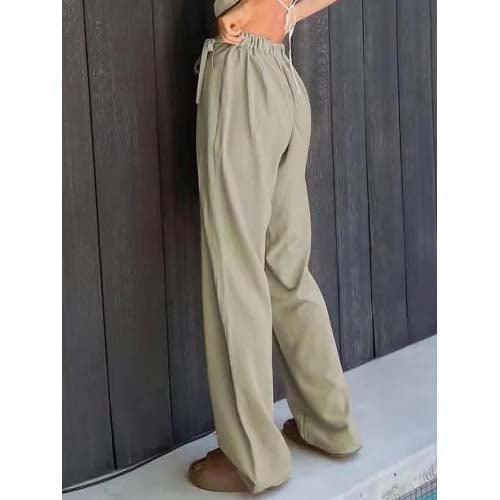 Casual Wide Leg Pants With Pockets - SHExFAB