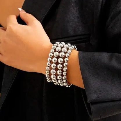 Chunky Bead Layered Bracelet - SHExFAB