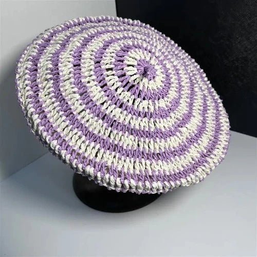 Circle Crochet French Artist Hat - SHExFAB