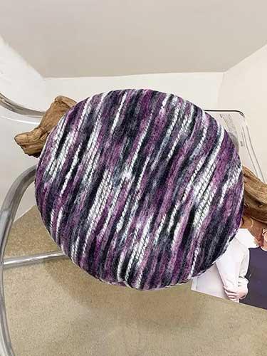 Color Striped Wool Beret - SHExFAB