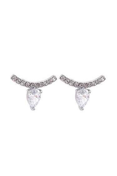 Cubic Zirconia Small Stud Earrings - SHExFAB