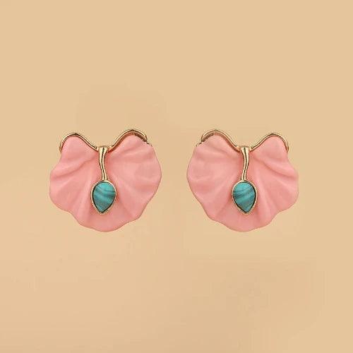 Cute Acrylic Flower Stud Earrings - SHExFAB