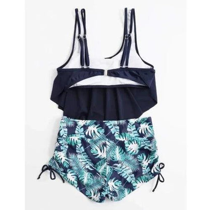 Cute Padded Top with Short Two Piece Swimsuit - SHExFAB