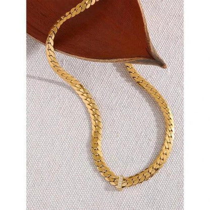 CZ Cuban Chain Fashion Necklace - SHExFAB