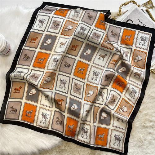 Derby Horses Square Scarf - SHExFAB