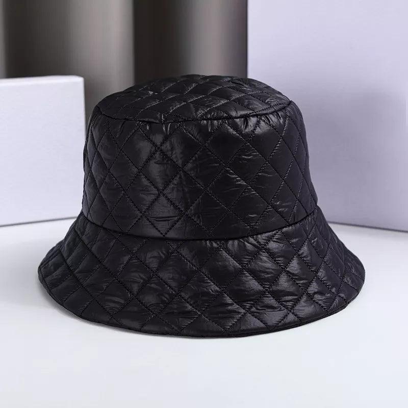 Down Cotton Black Bucket Hat - SHExFAB