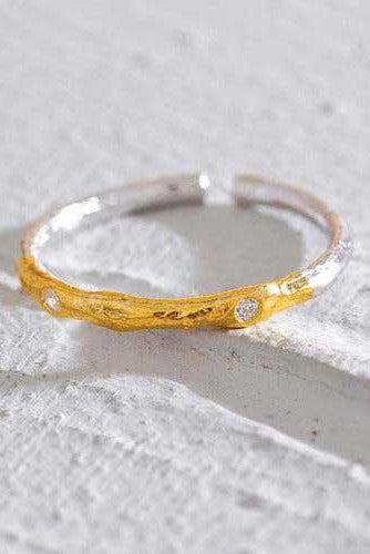 Dual Color CZ Adjustable Bangle - SHExFAB