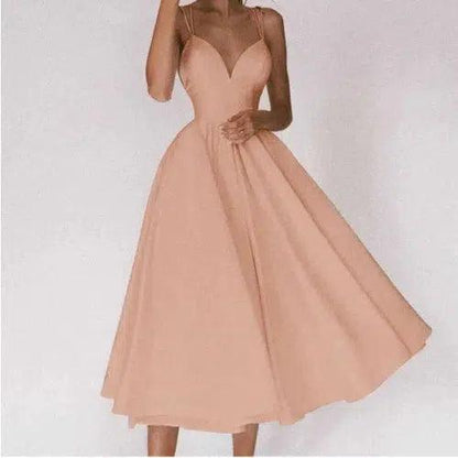 Elegant Ball Gown Midi Dress - SHExFAB