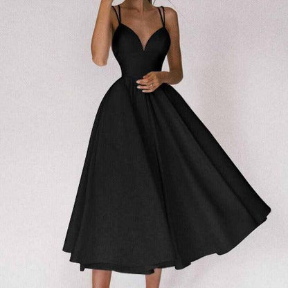 Elegant Ball Gown Midi Dress - SHExFAB