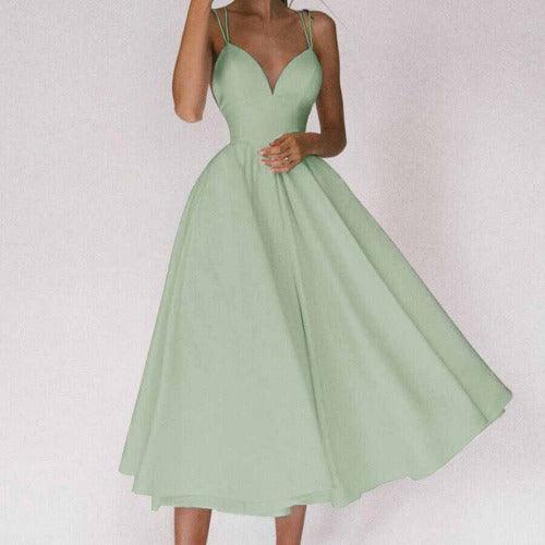 Elegant Ball Gown Midi Dress - SHExFAB