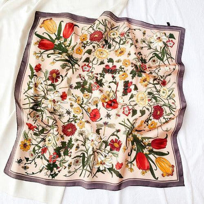 European Floral Square Scarf - SHExFAB