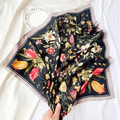 European Floral Square Scarf - SHExFAB