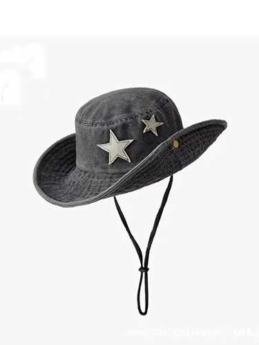 Fashion Star Cotton Washed Cowboy Hat - SHExFAB