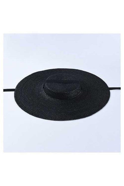 Flat Top Wide Brim Beach Hat - SHExFAB