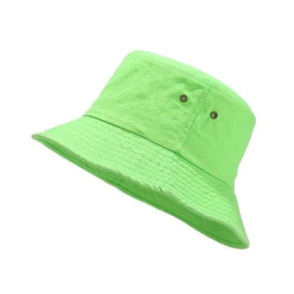 Fluorescent Color Denim Bucket Hat - SHExFAB