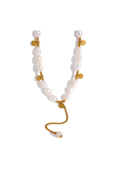 Freshwater Pearl Long Necklace - SHExFAB