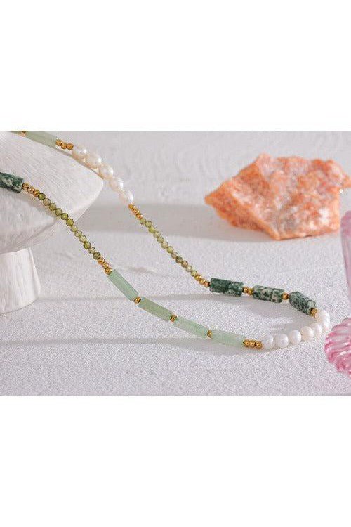 Freshwater Pearl Stone Necklace - SHExFAB