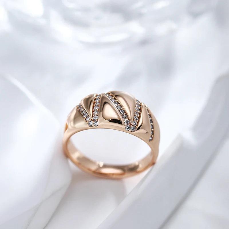 Geometric Line Wide Statement Ring - SHExFAB