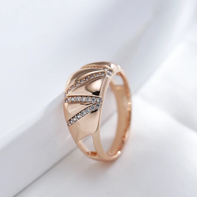 Geometric Line Wide Statement Ring - SHExFAB