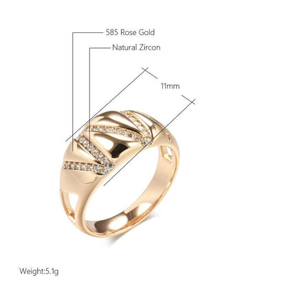 Geometric Line Wide Statement Ring - SHExFAB