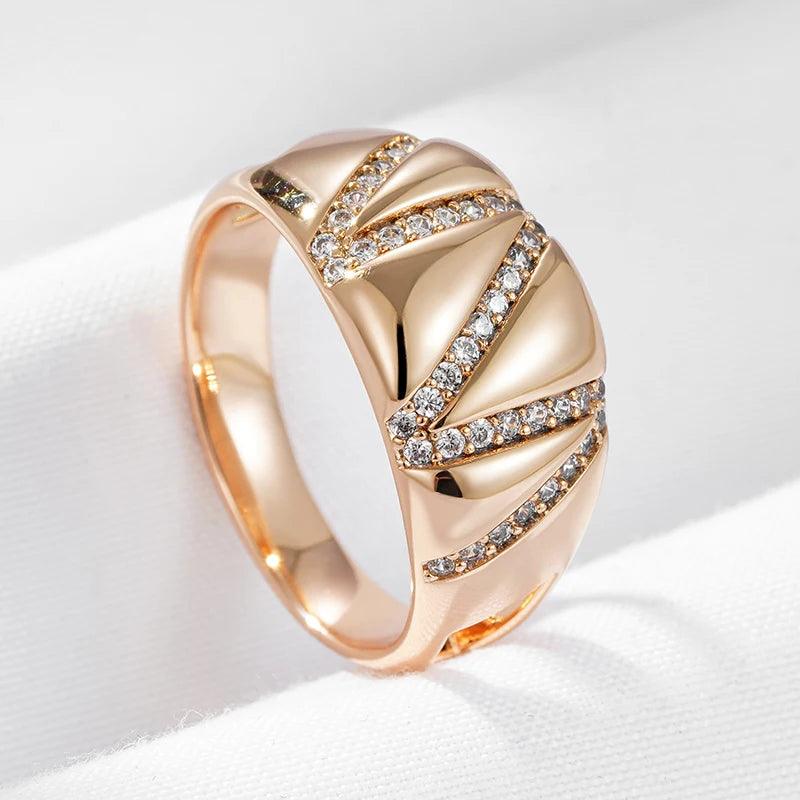 Geometric Line Wide Statement Ring - SHExFAB