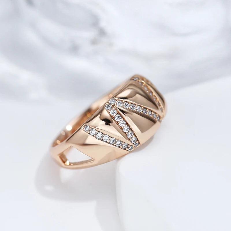 Geometric Line Wide Statement Ring - SHExFAB