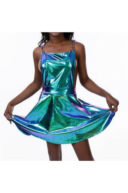 Glitter Holographic Short Dress - SHExFAB