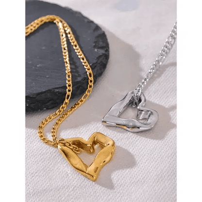 Hallow Heart Pendant Necklace - SHExFAB