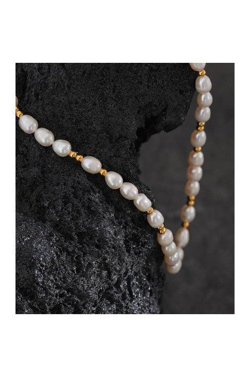 Handmade Natural Pearl Necklace - SHExFAB