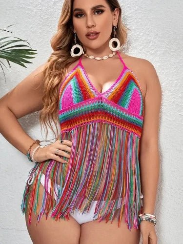 Handmade Plus Size Crochet Beach Cover - Up Top - SHExFAB