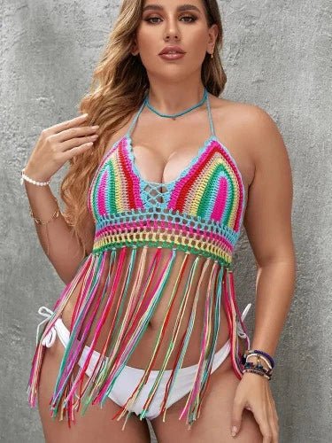 Handmade Plus Size Crochet Beach Cover - Up Top - SHExFAB