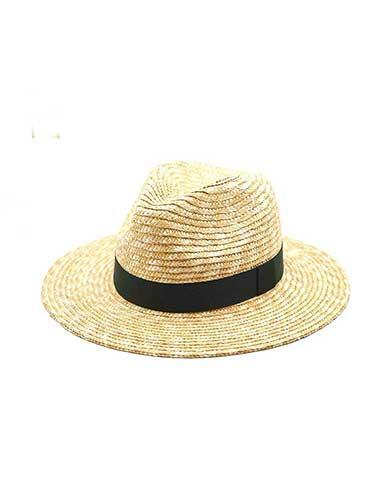 Handmade Ribbon Straw Fedora Travel Hat - SHExFAB