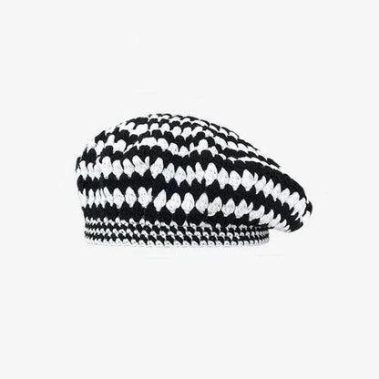 Handmade Striped Painter Beret Hat - SHExFAB